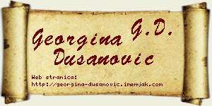 Georgina Dušanović vizit kartica